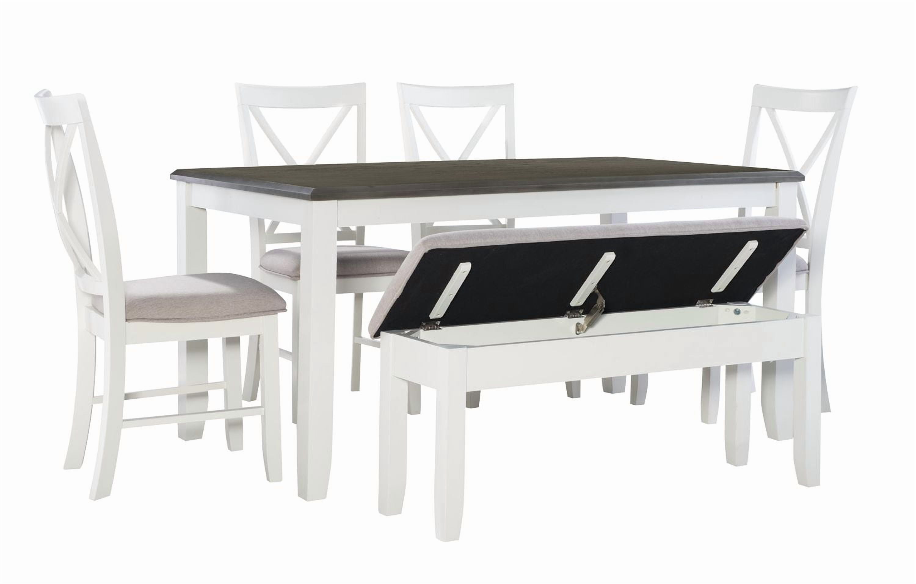 Lander 6-Piece Dining Set, Grey