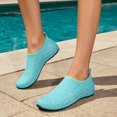 thumbnail image 2 of CSStuido Women's Water Shoes Rhinestone Aqua Socks Quick Dry Beach Swim Shoes for Pool Diving Boating Yoga, 2 of 5