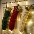 thumbnail image 4 of 2/4/6 Pack Personalized Christmas Stockings, 18 Inches Cable Knitted Xmas Stockings for Family, Xmas Holiday Party Gifts & Decoration for Fireplace, 4 of 5