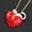 White, variant on Multi-color Enamel Big Love Heart Cat Kitten Pendant Necklace/Brooch Pin 3 Color-White
