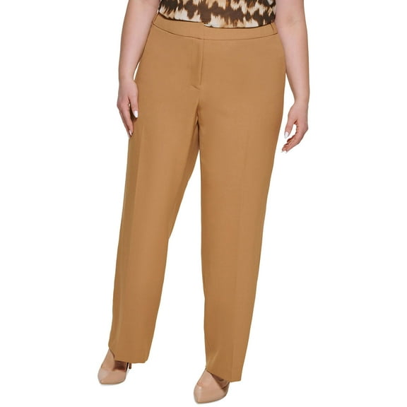 Calvin Klein Womens Plus Low Rise Tapered Ankle Pants
