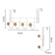 thumbnail image 5 of Organizador versátil para puerta, ganchos resistentes para colgar sobre la puerta, construcción de metal resistente, perfecto para sala de estar, baño, dormitorio, cocina, colgar ropa, toallas,, 5 of 5