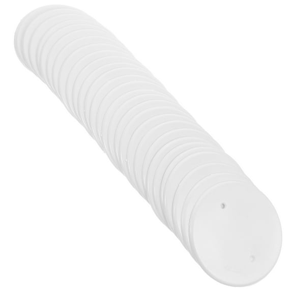 ULTNICE Round Ceiling Covers White PP 30Pcs 4.1X4.1X0.1In