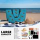 thumbnail image 5 of Easygdp Sea Turtle Bolsa de Viaje de Playa de Gran Capacidad, Bolsa Tote Perfecta para la Playa, Escapadas de Fin de Semana y Viajes, 5 of 7