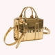 thumbnail image 5 of Bolsos Mano Charol para Mujer Bolso Hombro Con Letras Brillante para (dorado), 5 of 8