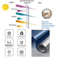 thumbnail image 3 of One-Way Window Mirror Film Anti UV Heat Resistant Anti-Gaze Temperature Control Privacy Reflective Adhesive Film for Window Home Office Store (40 * 400cm), 3 of 5