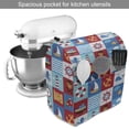 thumbnail image 2 of Marine Stand Mixer Cover, Cartoon Style Nautical and Animals Maritime Sea Life Pirates Joy Composition, Kitchen Appliance Organizer Bag Cover with Pockets, 5 Quarts, Multicolor, by Ambesonne, 2 of 4