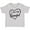 AC-Heather Grey, variant on Inktastic I Love My Grandad in Black Chalk Heart Boys or Girls Baby T-Shirt