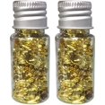 thumbnail image 2 of 2 Bottles Of Gold Foil Sprinkling For Crafts Decoration Ideal For Desserts And Halloween Party Application, 2 of 2