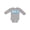 AC-Heather Grey, variant on My First Easter Blue Easter Bunnies Boys or Girls Long Sleeve Baby Bodysuit