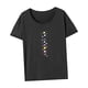 thumbnail image 5 of Camiseta para mujer, ropa de verano, Top de manga corta para vacaciones, playa, trabajo, mujer Gris, 5 of 7