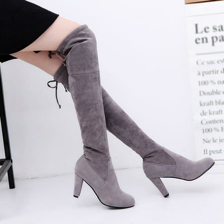 

Women Boots Winter Over The Knee Boots Long Boots Comfort Square Heels Shoes