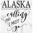 thumbnail image 2 of Alaska is Calling and I Must Go Women's Plus Size Graphic Tee Brisco Brands 2X, 2 of 5