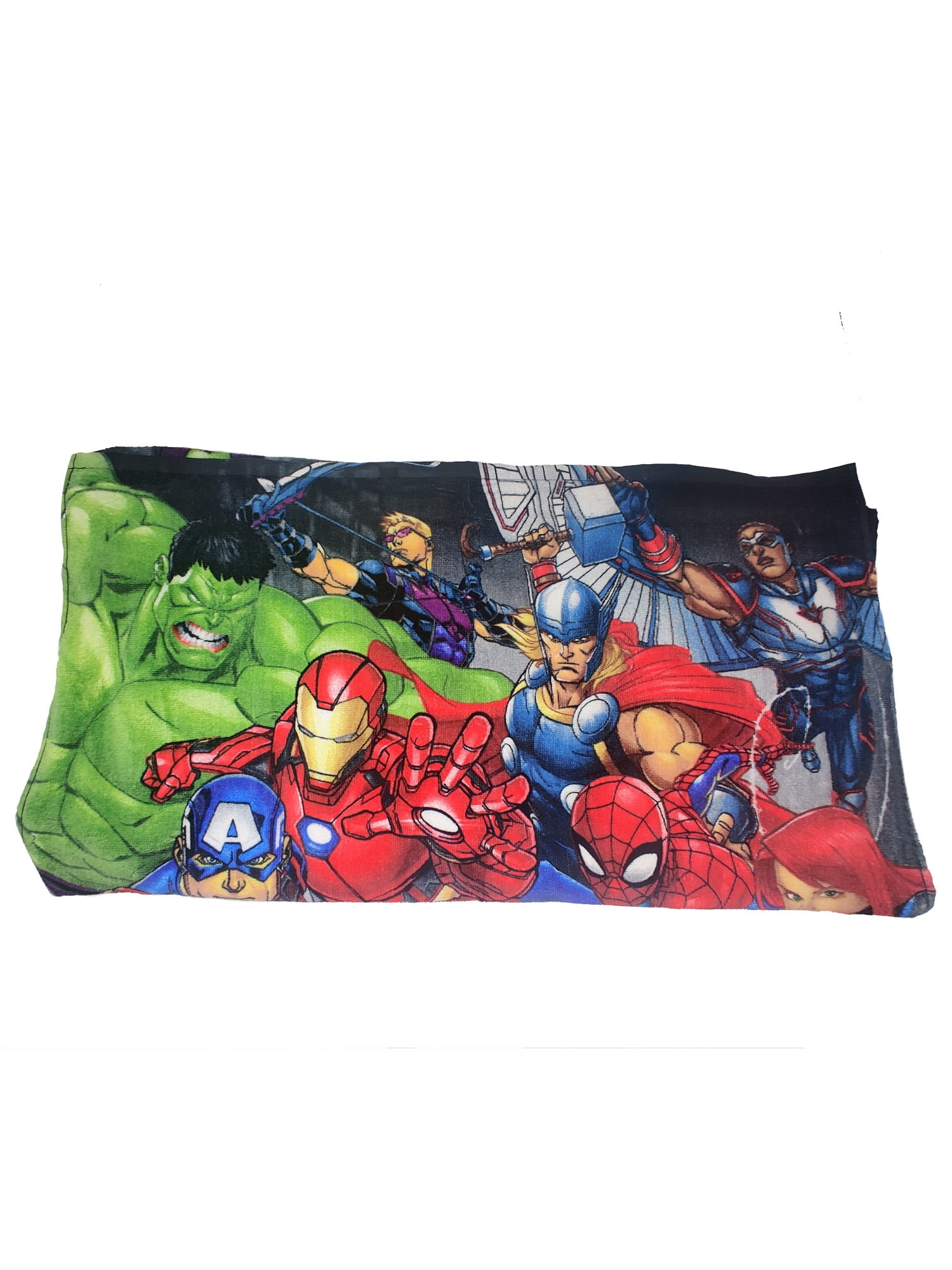 Towel Bath Beach Pool Cotton 28"x58" Avengers Iron Man Hulk Captain A Age 3 N 