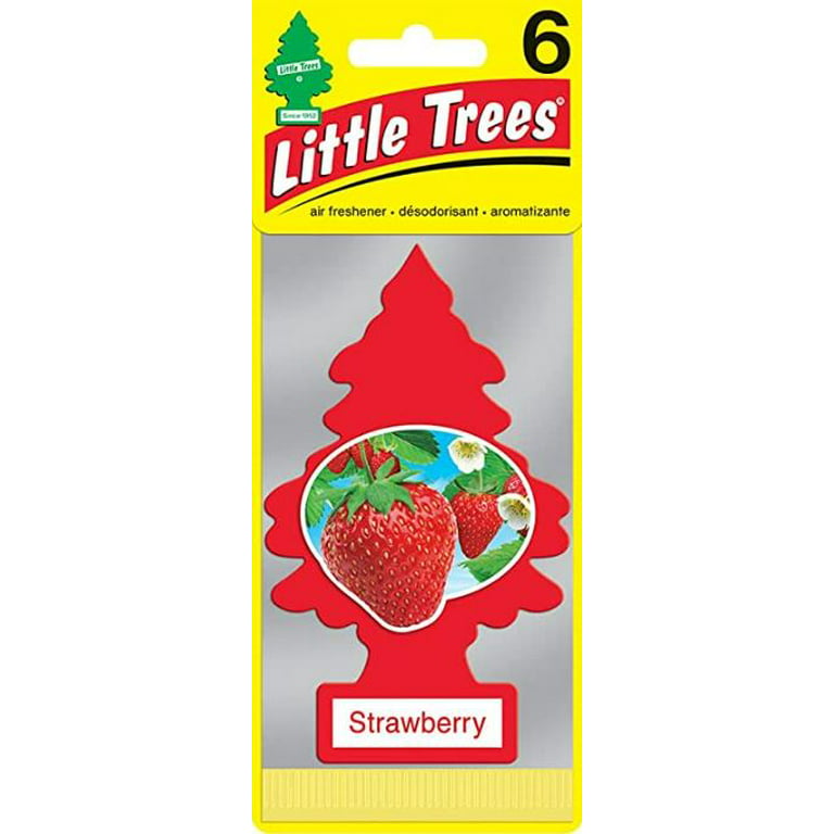 Air Jungles Car Air Fresheners Hanging 6 Count, Strawberry Car Scents Air  Freshener, Natural Essential Oil for Car Fragrance, Air Fresheners with  Odor