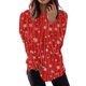 thumbnail image 1 of Women's Fashion Long Sleeve Pullover Sweatshirt Casual Tee Christmas Printed Loose Top, 1 of 5