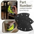 thumbnail image 6 of 4 Set 039065005001 Mouse Sander Replacement Pads for Ryobi Ridgid Homelite CFS1503K CFS1503 CFS1502 CFS1503G Corner Cat Sander, Includes Mouse Sander Replacement Pads (4) & Backing Platen (4), 6 of 7