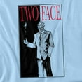 thumbnail image 2 of Batman Two Face Women's T Shirt, Light Blue, 2X-Large, 2 of 6