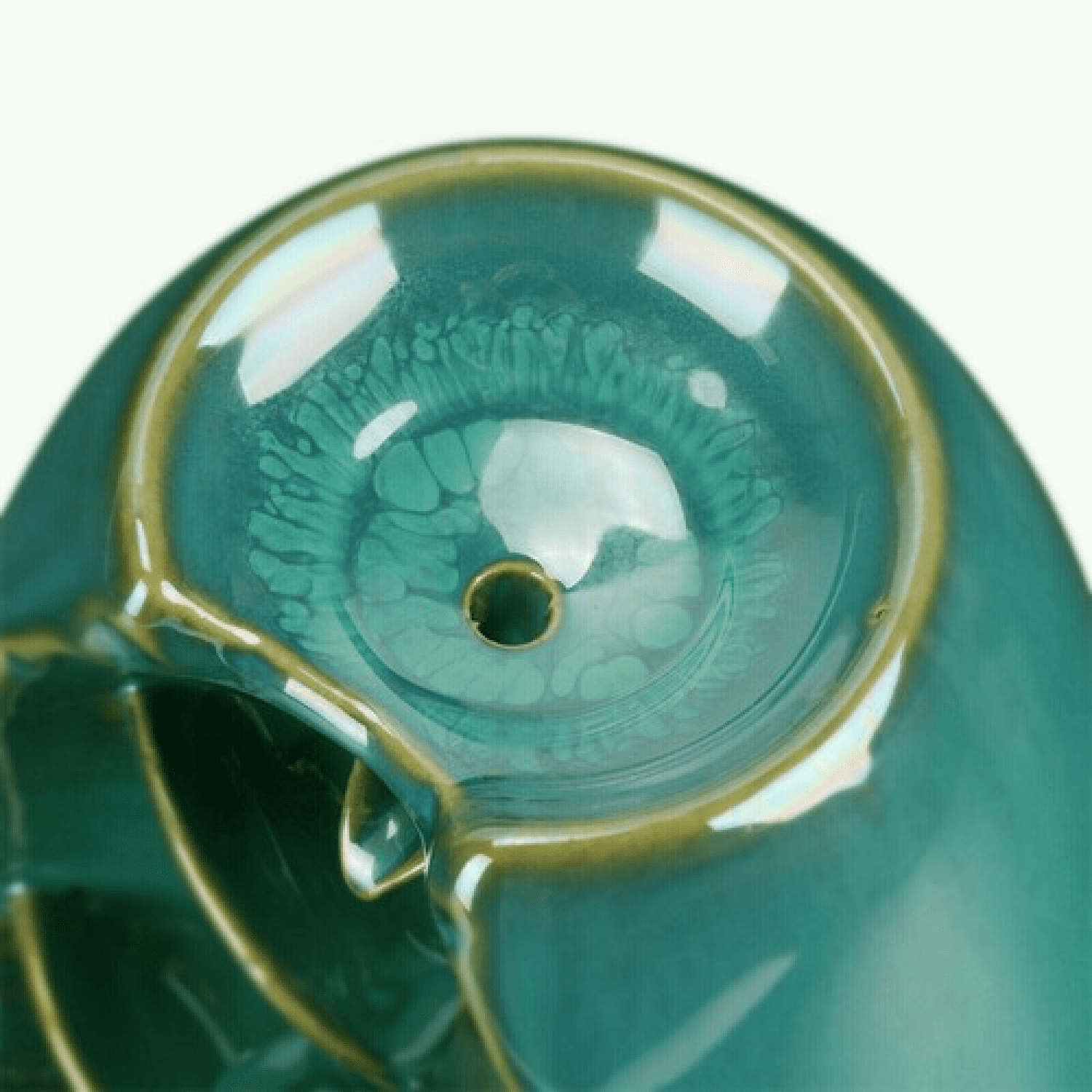 Ceramic Smoke Backflow Waterfall Incense Burner Censer Holder Decor Free 100Cone