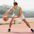 thumbnail image 3 of Wukai Colorful Palm Leaves Men’s Basketball JerseyLarge, 3 of 7