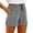 A-Grey537, variant on XIAOCHA Womens Cotton Blend Casual Shorts Relaxed Fit Mid Thigh Drawstring Waist Utility Shorts Soft Casual Summer Shorts