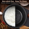 thumbnail image 3 of COOPHYA Black Alloy Rice Cooker Inner Pot Replacement with Non Stick Surface for Even Heating, 3 of 7