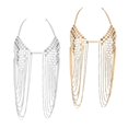 thumbnail image 4 of Collar de Cadena de moda para mujer Hugo oro, 4 of 10