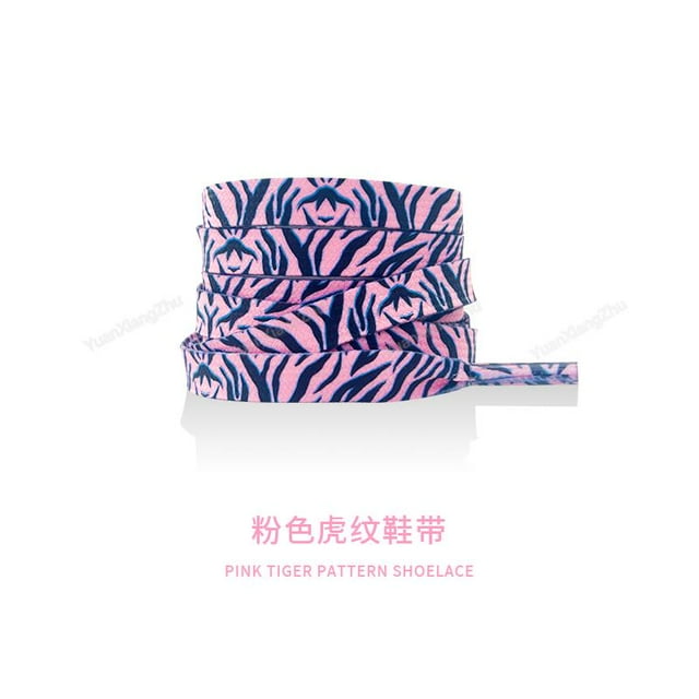 Tiger Leopard Snake Print Flat Shoelaces for Sneakers, 1 Pair, 140cm Length