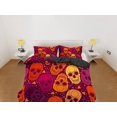 thumbnail image 2 of Juego de Funda Nórdica Calaveras de Colores, Ropa de Cama con Funda de Almohada, 2 of 4