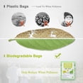 thumbnail image 3 of 1.2 Gallon Small Garbage Bags Biodegradable 5 Liter Mini Compostable Strong Bathroom Trash Bags with Tear & Leak Resistant, Recycling Eco-Friendly Trash Can Liner, Green, 80 Counts, 3 of 7