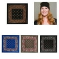 thumbnail image 6 of Motorcycling Head Scarf Music Festival Kerchief Street Dance Flower Bandanas, 6 of 15