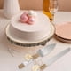 thumbnail image 4 of 3X Soporte para Pasteles de Madera de 11 Pulgadas, Pedestal Redondo de Madera para Cupcakes, Rebanada de Madera de Paulownia con Patas, Soporte para Pasteles Rústico de Madera, 4 of 5