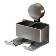 thumbnail image 1 of Soporte de pared para secador de pelo con ventosa resistente, estante de baño sin taladro, soporta hasta 5 kg., 1 of 5