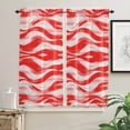 thumbnail image 3 of Abstraction Gradient Line Color Block Drapery Rod Pocket Short Curtain Half-Curtain For Kitchen Door Drape Cafe Small Window, 3 of 6