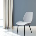 thumbnail image 4 of Cubierta de Silla de Comedor Baoblaze Curva Jacquard Alta Elasticidad Extraíble Gris, 4 of 8