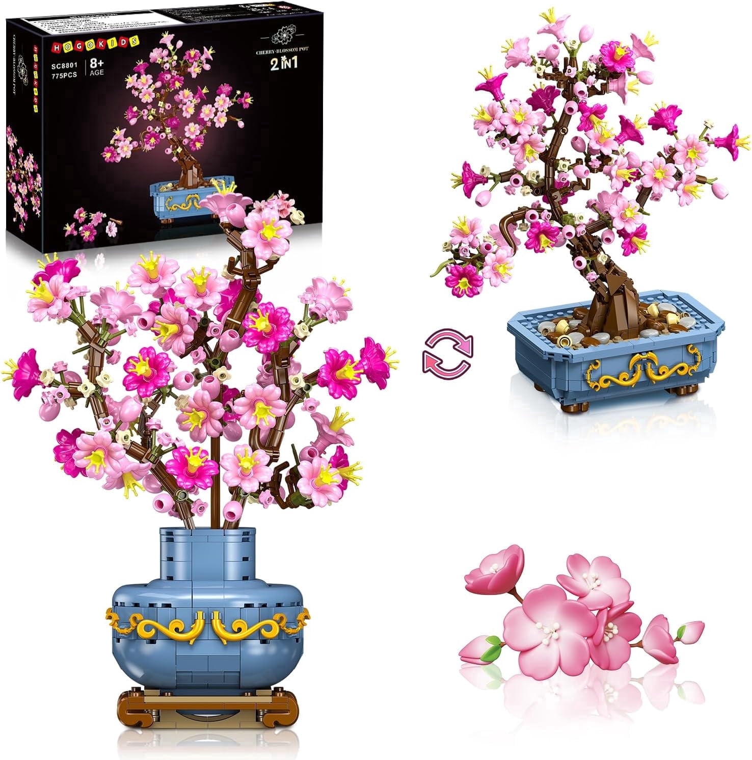 TERRAMUS Cherry Blossom Bonsai Tree Building Set photo 1