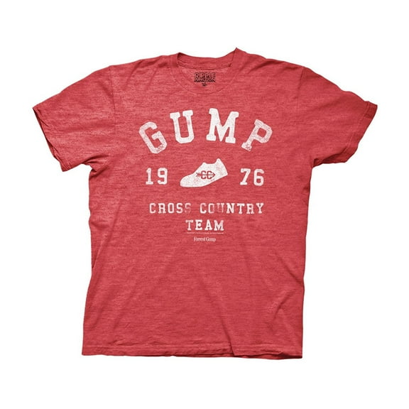 Forrest Gump 1976 Cross Country Team Heather Red T-Shirt