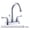 Chrome, variant on WOWOW Matte Black Bathroom Faucet, 2 Handle Basin Faucet, 4 Inch Centerset Bathroom Faucet with Drain Assembly and Supply Hoses, Bathroom Sink Faucet Black