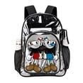 thumbnail image 7 of The Cuphead Show Clear Backpack Heavy Duty Transparent Bag See Through Bookbag for School, Work, Sport, College, Travel, 7 of 7