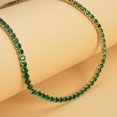 thumbnail image 2 of SHOP LC Green Glass Necklace for Women Jewelry Size 18" Ct 43.46 Birthday Gifts for Women, 2 of 6