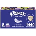 thumbnail image 1 of Pañuelos faciales Kleenex Ultra Soft de 3 capas, 180 pañuelos x 8 cajas, 1 of 9