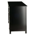 Winsome Wood Delta Black Finish Solid Wooden Furniture, Study Table