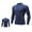 Mens Shirts Navy, variant on Running Shirts for Men Fleece Lined Long Sleeve Mock Neck Tshirts Shirt Quick-Drying Stretchy Slim Pullover Solid Thermal Warm Athletic Workout Tops