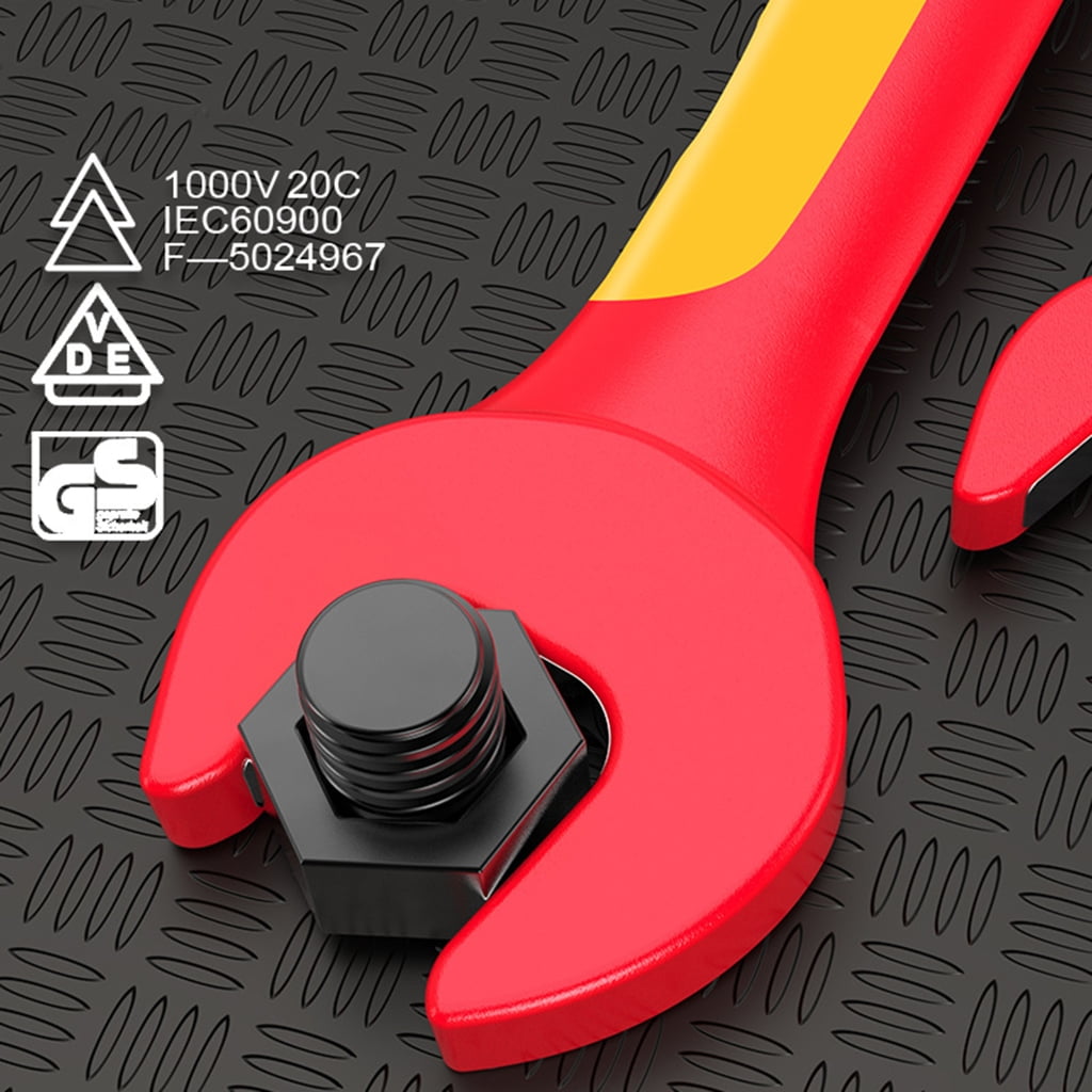 MOMOJIA Precisions 1000V Insulated Open End Wrench Set Multiple Size Option For Industrial Electrical Applications