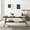 Walnut, variant on Roundhill Furniture Arona Mid-Century Modern Wood Shelf Coffee Table, Walnut Finish