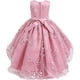 thumbnail image 5 of Vestido de princesa para niña, para boda, fiesta de cumpleaños, con cola, talla 3-14 años, 5 of 5