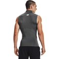 thumbnail image 3 of Under Armour Mens HeatGear Compression Mock Sleeveless Carbon Heather 090/Black Large, 3 of 6