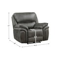 thumbnail image 4 of Lexicon Proctor Microfiber Power Reclining Chair in Gray, 4 of 5