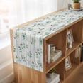 thumbnail image 6 of Table Runners 72 Inches Long Dress Scarves, Daisy Farmhouse Kitchen Table Runner, Coffee Tablerunners, Spring Floral Eucalyptus Leaves Botanical Gray Wood 14x72 Inch, 6 of 9