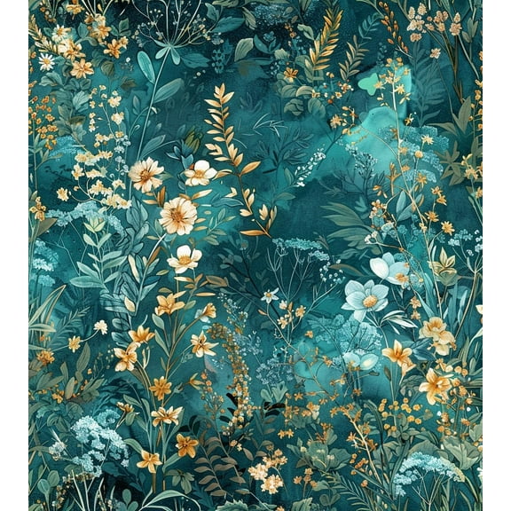 Green Floral Peel And Stick Wallpaper Self Adhesive Botanical Vinyl Roll 16.9 In X 118.1 In Removable Wallpaper For Bathroom Bedroom Decorative